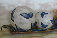 Lampe in Creme - überarbeitet